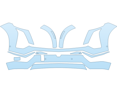2026 CADILLAC VISTIQ LUXURY BUMPER W SENSORS paint protection film kit