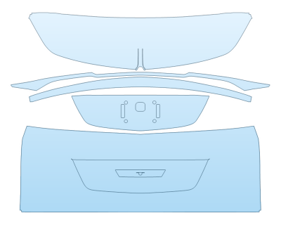 2026 CADILLAC VISTIQ LUXURY FULL REAR HATCH NO EMBLEMS paint protection film kit