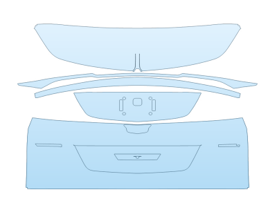 2026 CADILLAC VISTIQ LUXURY FULL REAR HATCH W/EMBLEMS paint protection film kit