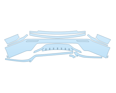 2026 CADILLAC VISTIQ PLATINUM REAR BUMPER paint protection film kit