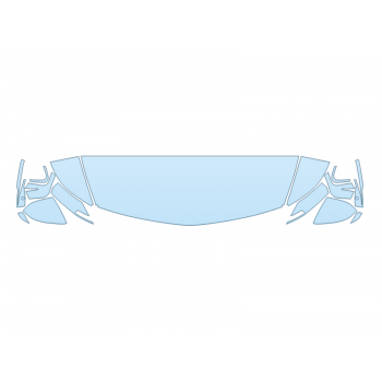 2026 CADILLAC VISTIQ PLATINUM HOOD FENDERS MIRRORS 18 INCH STRAIGHT (WRAPPED EDGES) paint protection film kit