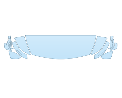 2026 CADILLAC VISTIQ PLATINUM HOOD FENDERS MIRRORS 24 INCH STRAIGHT (WRAPPED EDGES) paint protection film kit