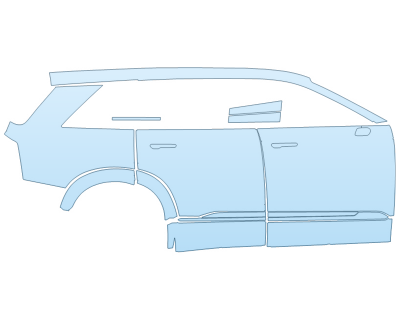 2026 CADILLAC VISTIQ PLATINUM FULL PASSENGER SIDE paint protection film kit