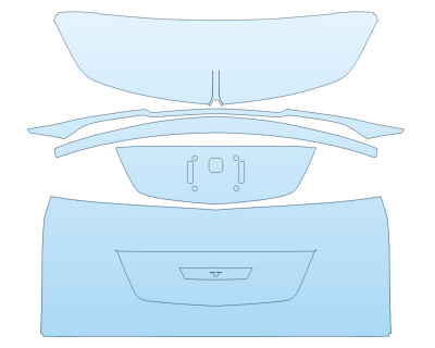 2026 CADILLAC VISTIQ PREMIUM LUXURY FULL REAR HATCH NO EMBLEMS paint protection film kit