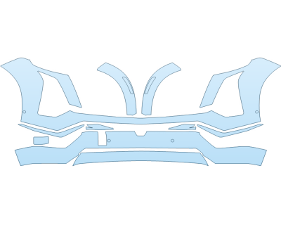 2026 CADILLAC VISTIQ SPORT BUMPER W SENSORS paint protection film kit