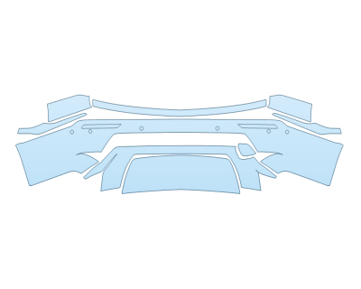 2026 CADILLAC VISTIQ SPORT REAR BUMPER W SENSORS paint protection film kit