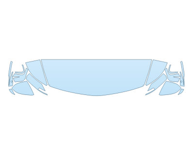 2026 CADILLAC VISTIQ SPORT HOOD FENDERS MIRRORS 18 INCH STRAIGHT (WRAPPED EDGES) paint protection film kit