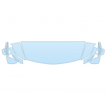 2026 CADILLAC VISTIQ SPORT HOOD FENDERS MIRRORS 24 INCH STRAIGHT (WRAPPED EDGES) paint protection film kit