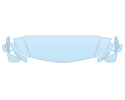2026 CADILLAC VISTIQ SPORT HOOD FENDERS MIRRORS 24 INCH STRAIGHT (WRAPPED EDGES) paint protection film kit