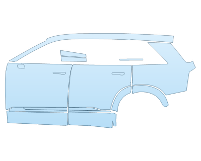2026 CADILLAC VISTIQ SPORT FULL DRIVER SIDE paint protection film kit
