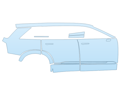 2026 CADILLAC VISTIQ SPORT FULL PASSENGER SIDE paint protection film kit