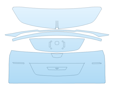 2026 CADILLAC VISTIQ SPORT FULL REAR HATCH W/EMBLEMS paint protection film kit