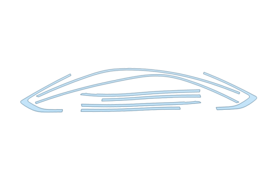 2027 AUDI A5 SPORTBACK PREMIUM WINDOW TRIM paint protection film kit