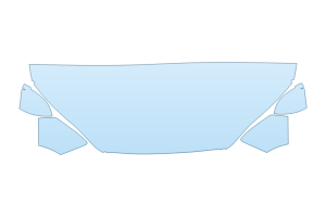 2027 AUDI A5 SPORTBACK TECHNIK HOOD FENDERS MIRRORS 24 INCH STRAIGHT (WRAPPED EDGES)
