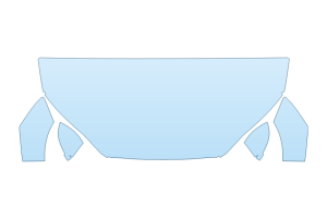 2027 AUDI A5 SPORTBACK TECHNIK HOOD FENDERS MIRRORS 30 INCH STRAIGHT (WRAPPED EDGES)