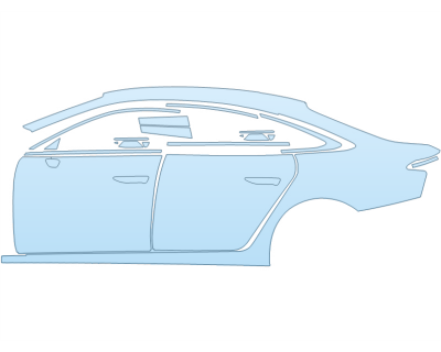 2026 AUDI A6 BASE FULL DRIVER SIDE paint protection film kit
