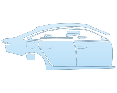 2026 AUDI A6 BASE FULL PASSENGER SIDE paint protection film kit