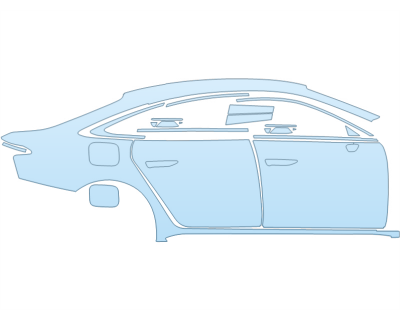 2026 AUDI A6 BASE FULL PASSENGER SIDE W/S LINE PKG paint protection film kit