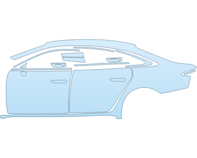 2026 AUDI A6 PREMIUM FULL DRIVER SIDE W/S LINE PKG paint protection film kit