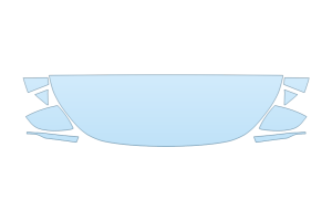 2026 AUDI A6 PRESTIGE HOOD FENDERS MIRRORS 18 INCH STRAIGHT (WRAPPED EDGES)