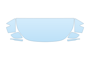 2026 AUDI A6 PRESTIGE HOOD FENDERS MIRRORS 24 INCH STRAIGHT (WRAPPED EDGES)