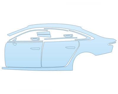 2026 AUDI A6 PRESTIGE FULL DRIVER SIDE paint protection film kit