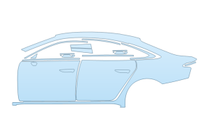 2026 AUDI A6 PRESTIGE FULL DRIVER SIDE W/S LINE PKG