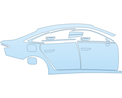 2026 AUDI A6 PRESTIGE FULL PASSENGER SIDE paint protection film kit