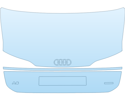 2026 AUDI A6 PRESTIGE FULL TRUNK W/EMBLEMS paint protection film kit