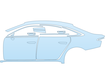 2026 AUDI A6 PROGRESSIV FULL DRIVER SIDE W/S LINE PKG paint protection film kit