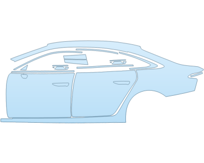 2026 AUDI A6 TECHNIK FULL DRIVER SIDE paint protection film kit