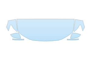 2027 AUDI A6 ALLROAD PRESTIGE HOOD FENDERS MIRRORS 24 INCH STRAIGHT (WRAPPED EDGES)