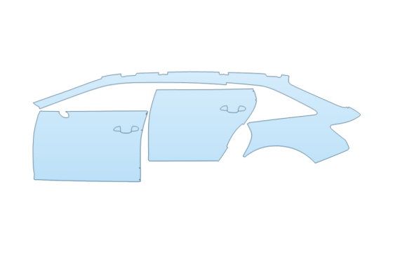 2027 AUDI A6 ALLROAD PRESTIGE FULL DRIVER SIDE paint protection film kit