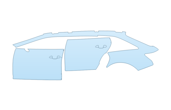 2027 AUDI A6 ALLROAD PROGRESSIV FULL DRIVER SIDE paint protection film kit