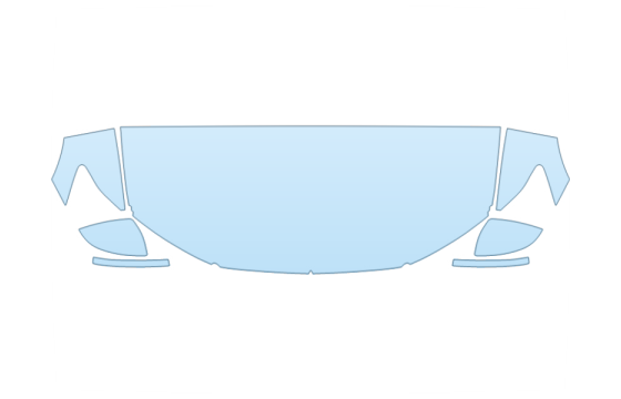2027 AUDI A6 ALLROAD TECHNIK HOOD FENDERS MIRRORS 24 INCH STRAIGHT (WRAPPED EDGES) paint protection film kit