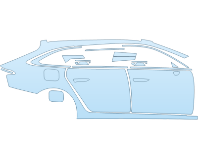 2026 AUDI A6 AVANT BASE FULL PASSENGER SIDE PPF kit 2026 AUDI A6 AVANT BASE FULL PASSENGER SIDE paint protection film kit