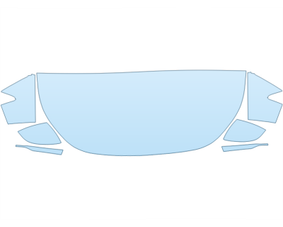 2026 AUDI A6 AVANT S LINE HOOD FENDERS MIRRORS 24 INCH STRAIGHT (WRAPPED EDGES) paint protection film kit