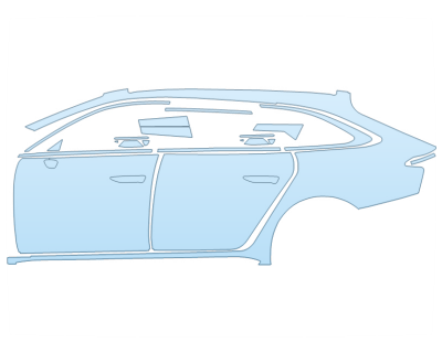 2026 AUDI A6 AVANT S LINE FULL DRIVER SIDE paint protection film kit