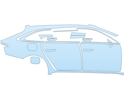 2026 AUDI A6 AVANT S LINE FULL PASSENGER SIDE paint protection film kit