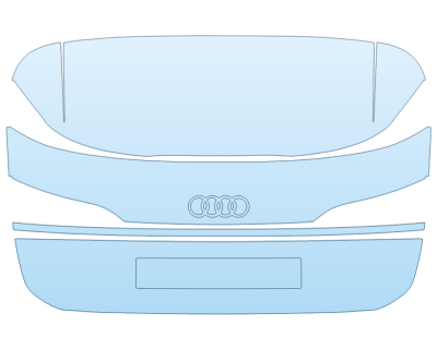 2026 AUDI A6 AVANT S LINE FULL REAR HATCH NO EMBLEMS paint protection film kit