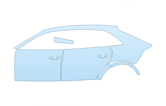2027 AUDI RSQ8 PERFORMANCE DRIVER SIDE paint protection film kit