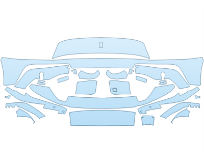 2026 FERRARI 12CILINDRI SPYDER BUMPER W SENSORS PPF kit 2026 FERRARI 12CILINDRI SPYDER BUMPER W SENSORS paint protection film kit