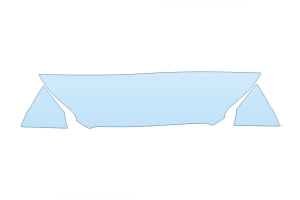 2027 FORD E-TRANSIT BASE HOOD FENDERS MIRRORS 18 INCH STRAIGHT