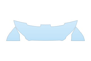 2027 FORD E-TRANSIT BASE HOOD FENDERS MIRRORS 24 INCH (WRAPPED EDGES)