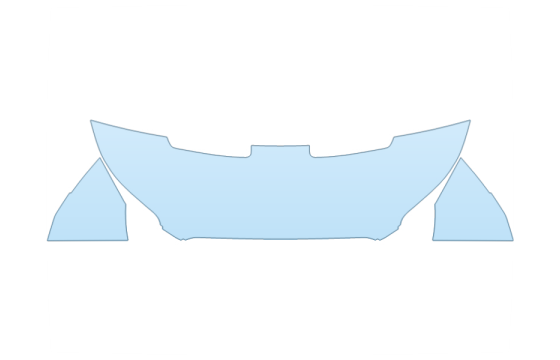 2027 FORD E-TRANSIT BASE HOOD FENDERS MIRRORS 24 INCH (WRAPPED EDGES) PPF kit 2027 FORD E-TRANSIT BASE HOOD FENDERS MIRRORS 24 INCH (WRAPPED EDGES) paint protection film kit