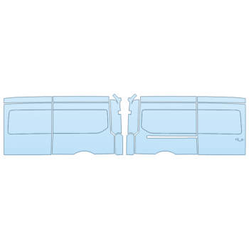 2026 FORD E-TRANSIT BASE FULL SIDE DOORS PPF kit 2026 FORD E-TRANSIT BASE FULL SIDE DOORS paint protection film kit