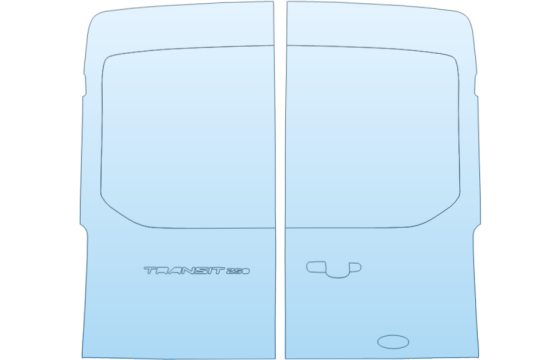 2027 FORD E-TRANSIT BASE REAR HATCH paint protection film kit