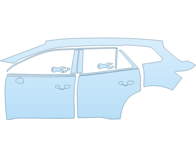 2026 HONDA PROLOGUE ELITE DRIVER SIDE PPF kit 2026 HONDA PROLOGUE ELITE DRIVER SIDE paint protection film kit