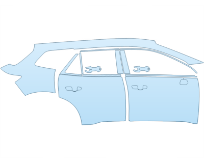 2026 HONDA PROLOGUE EX PASSENGER SIDE PPF kit 2026 HONDA PROLOGUE EX PASSENGER SIDE paint protection film kit