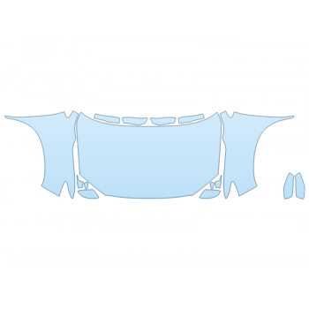 2026 HONDA RIDGELINE RTL-E HOOD FENDERS MIRRORS FULL (WRAPPED EDGES) paint protection film kit